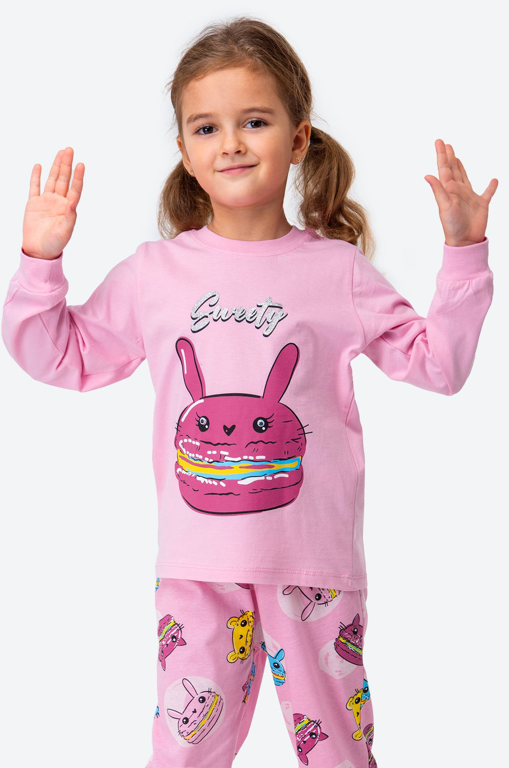 Хлопковая пижама для девочки Bonito  фото 6