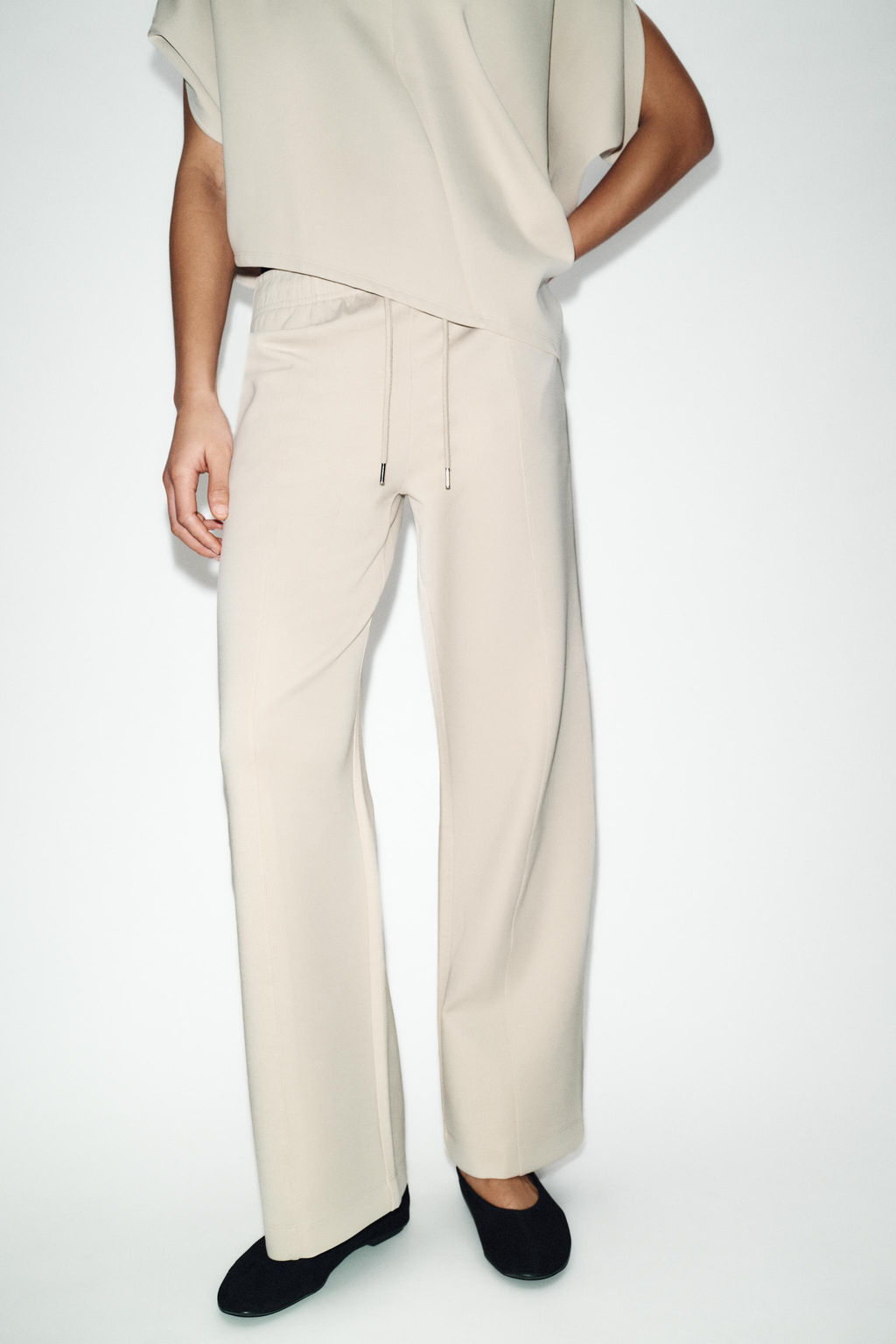INTERLOCK STRAIGHT-LEG TROUSERS - Zara фото 10