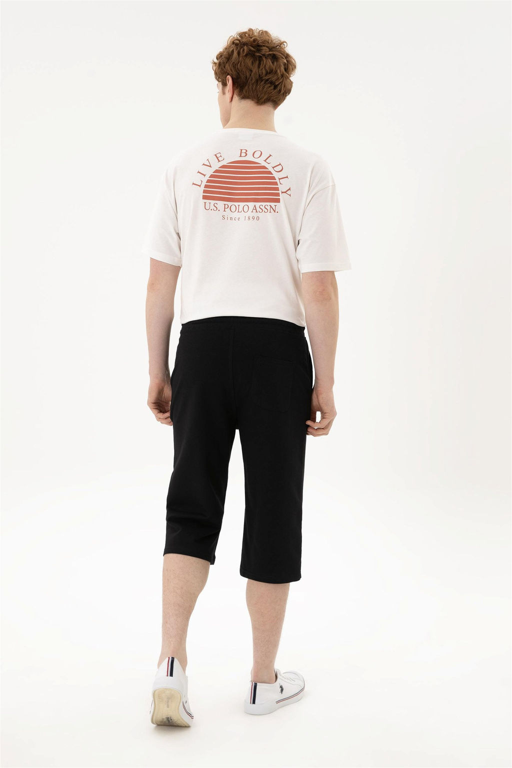 Мужские черные трикотажные шорты - U.s. polo assn фото 4