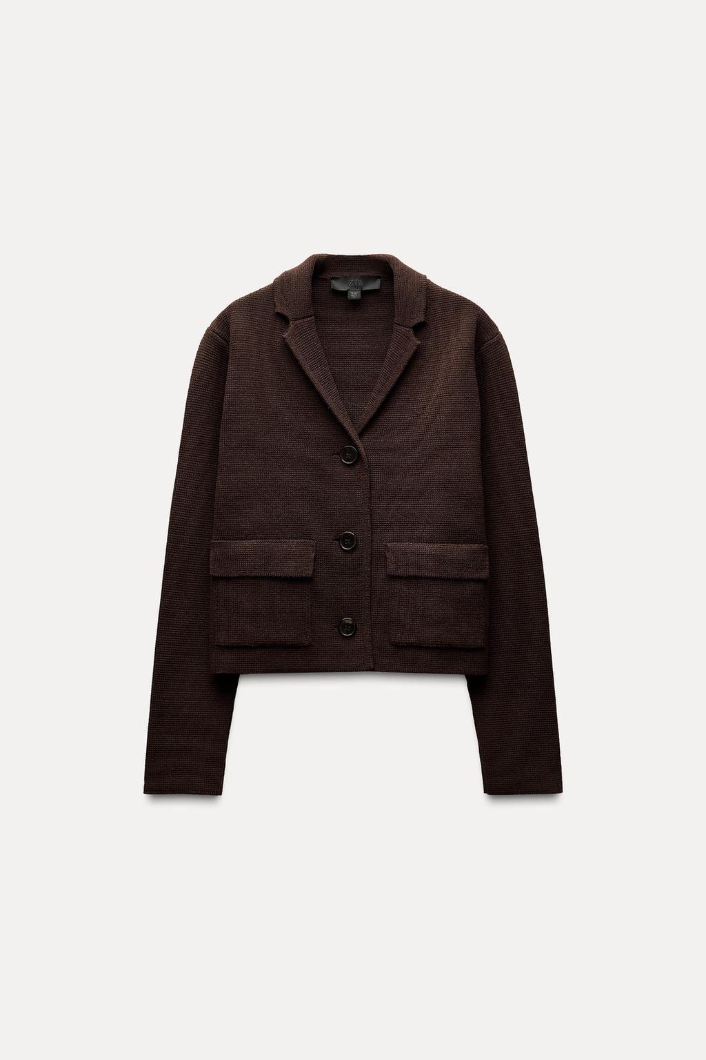 PLAIN KNIT CARDIGAN - Zara фото 3