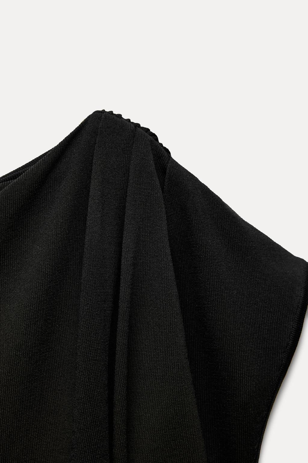 DRAPED KNIT DRESS - Zara фото 8