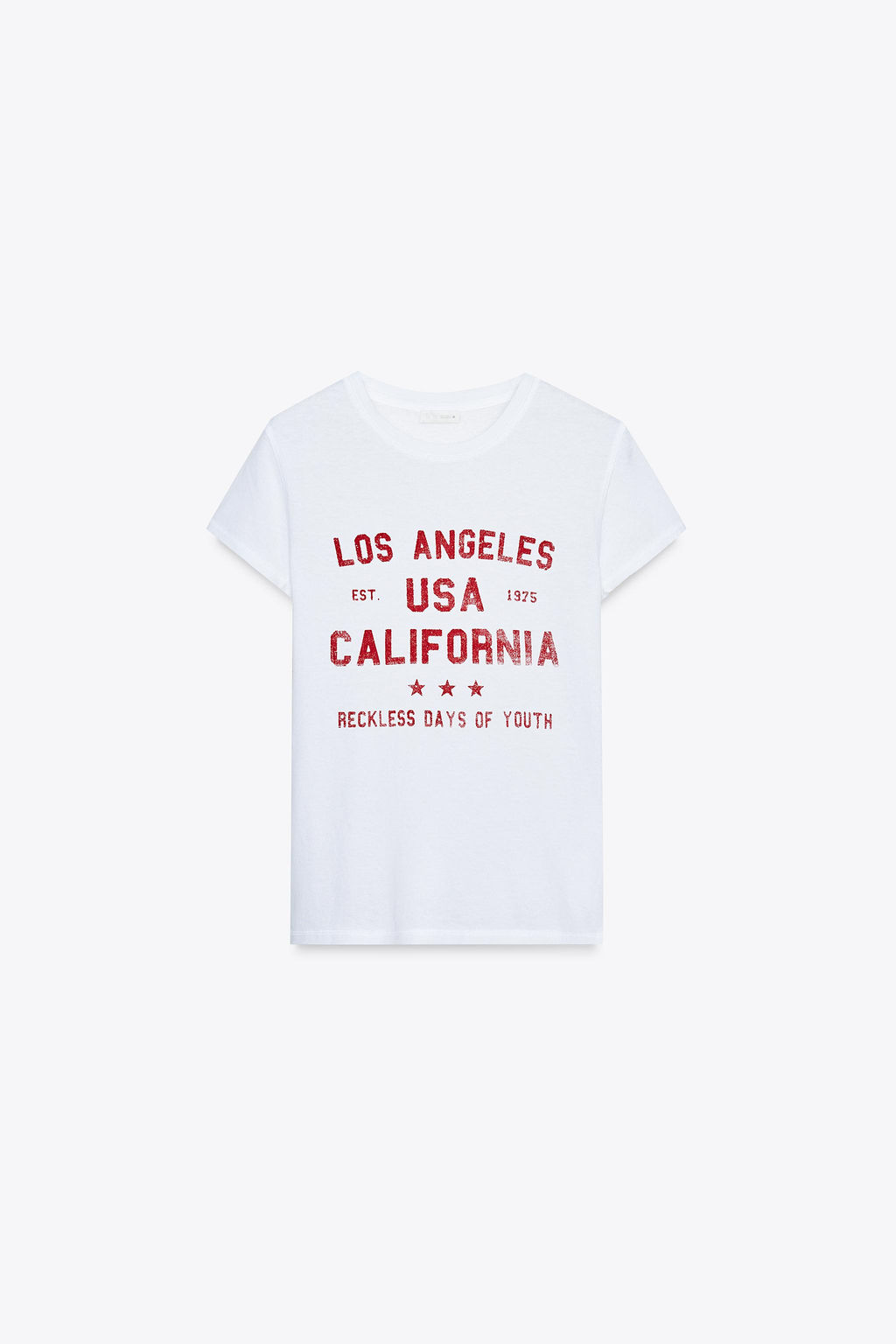 WASHED-EFFECT T-SHIRT - Zara фото 5
