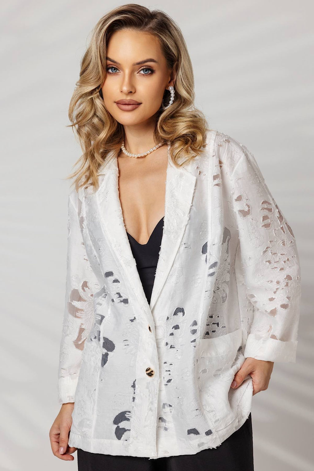 Жакет женский 4475/02/Белый - Rise фото 7