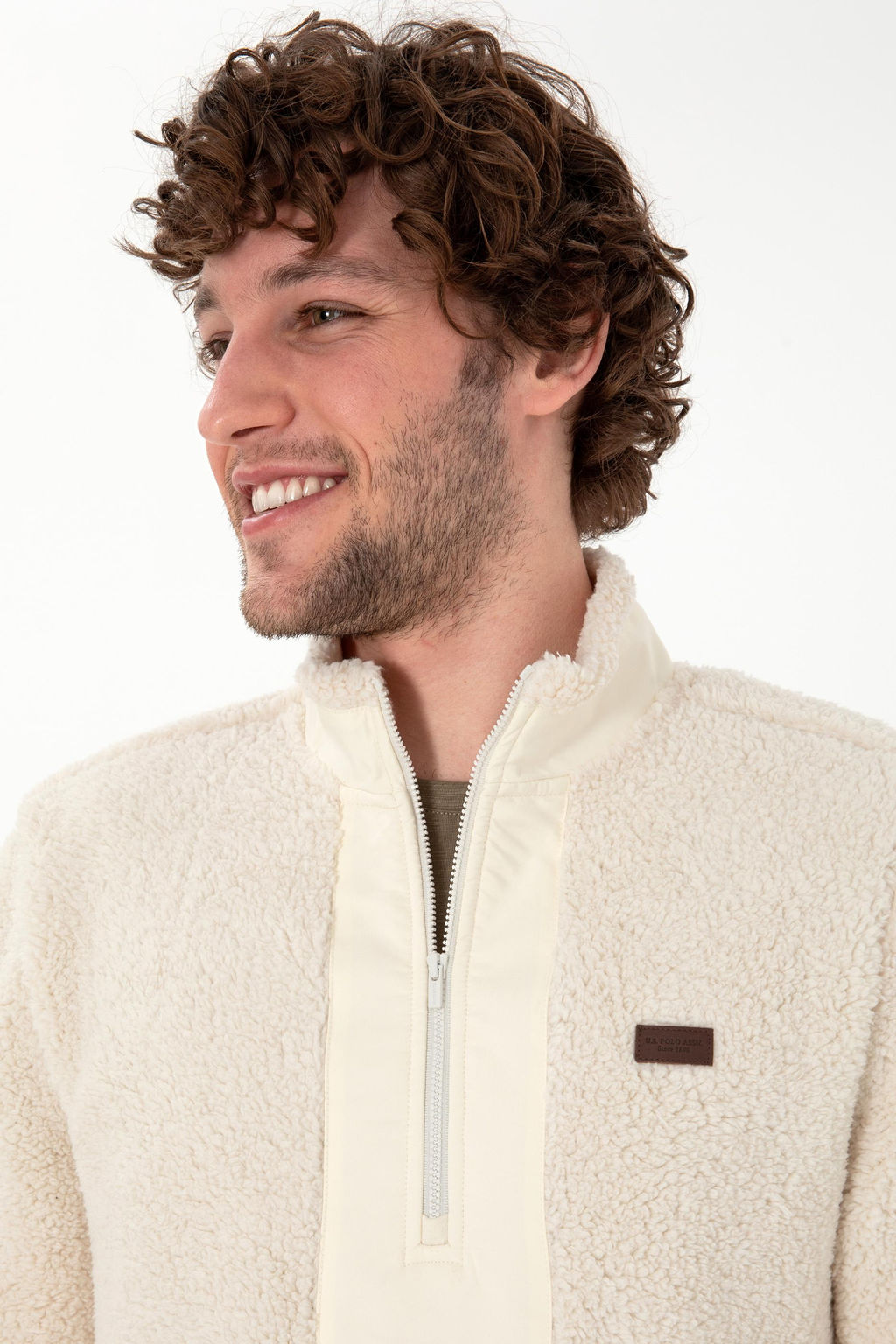 Erkek Krem Sweatshirt Sepette S_rpriz _ndirim - U.s. polo assn фото 2