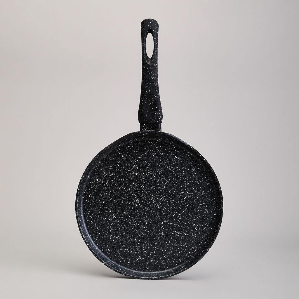СКОВОРОДА БЛИННАЯ AGNESS С АНТИПРИГАРНЫМ ПОКРЫТИЕМ BLACK MARBLE, 24Х2СМ, ИНДУКЦИОННОЕ ДНО  фото 5