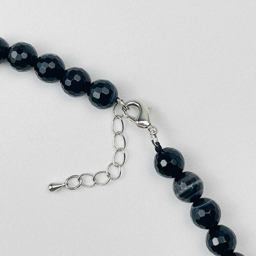 Бусы из полосатого Агата огранка - Радуга самоцветов фото 3