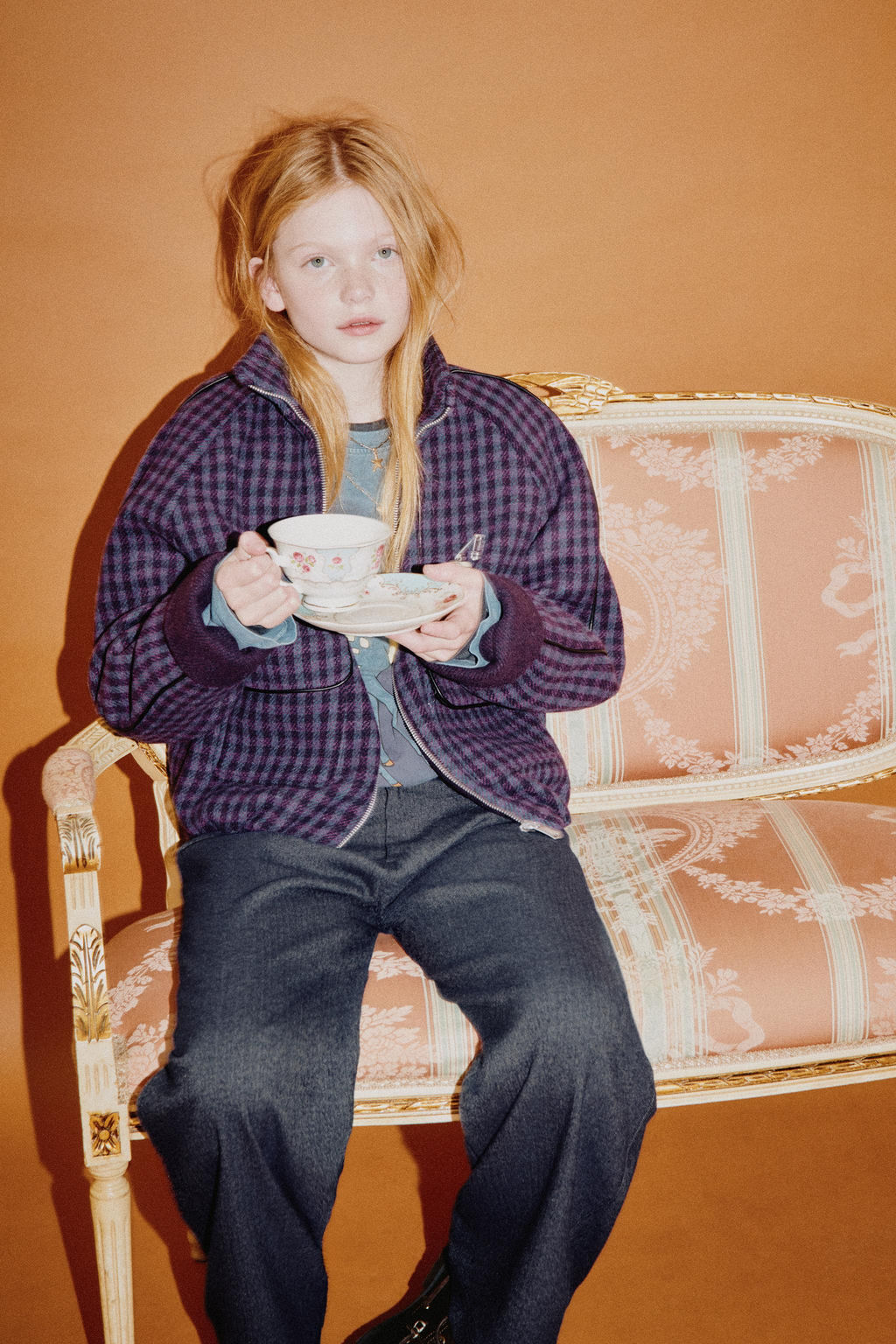 GINGHAM CHECK JACKET - Zara фото 10