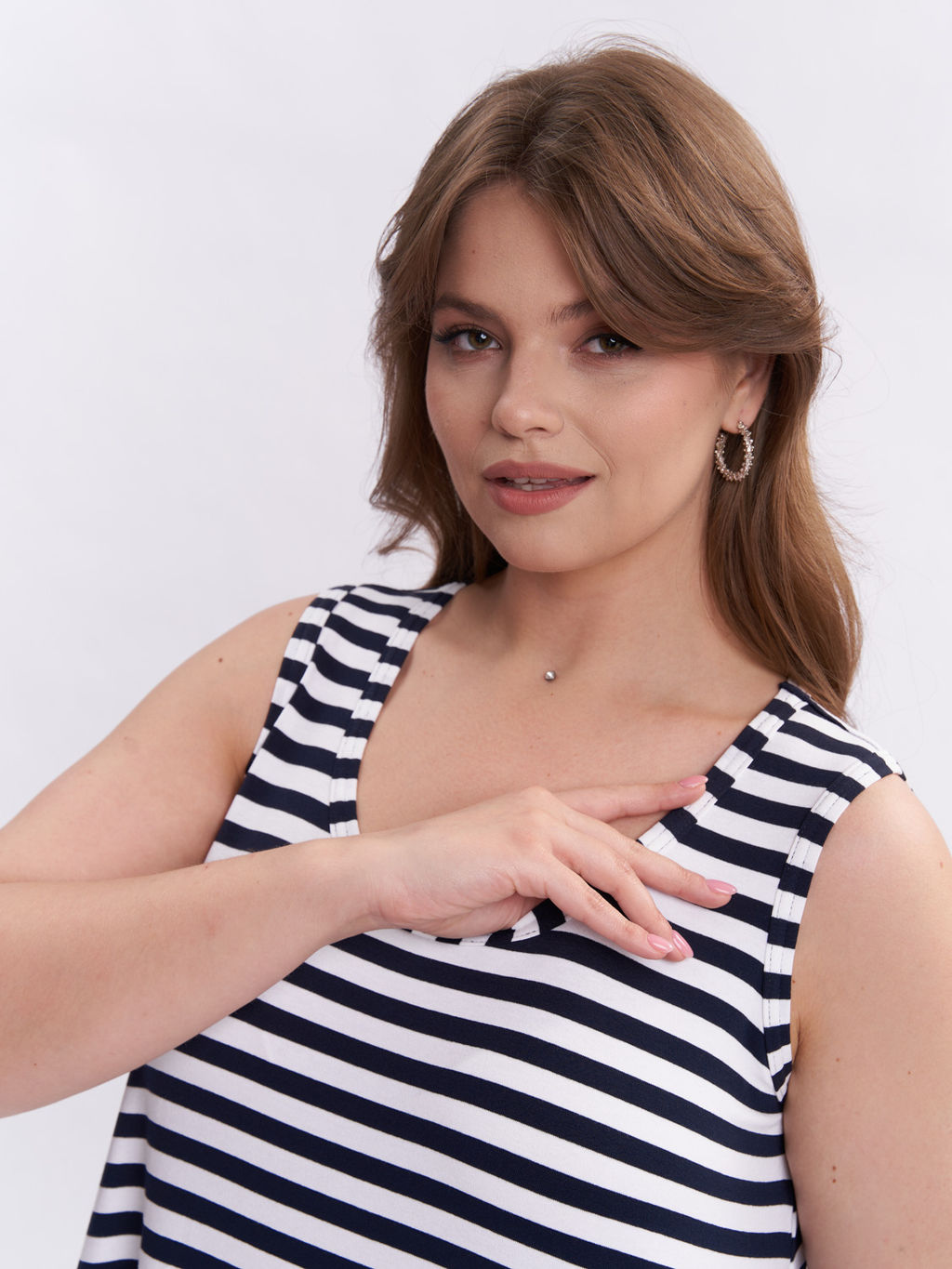 Сарафан в полоску SA22507STR02 - Артесса фото 3