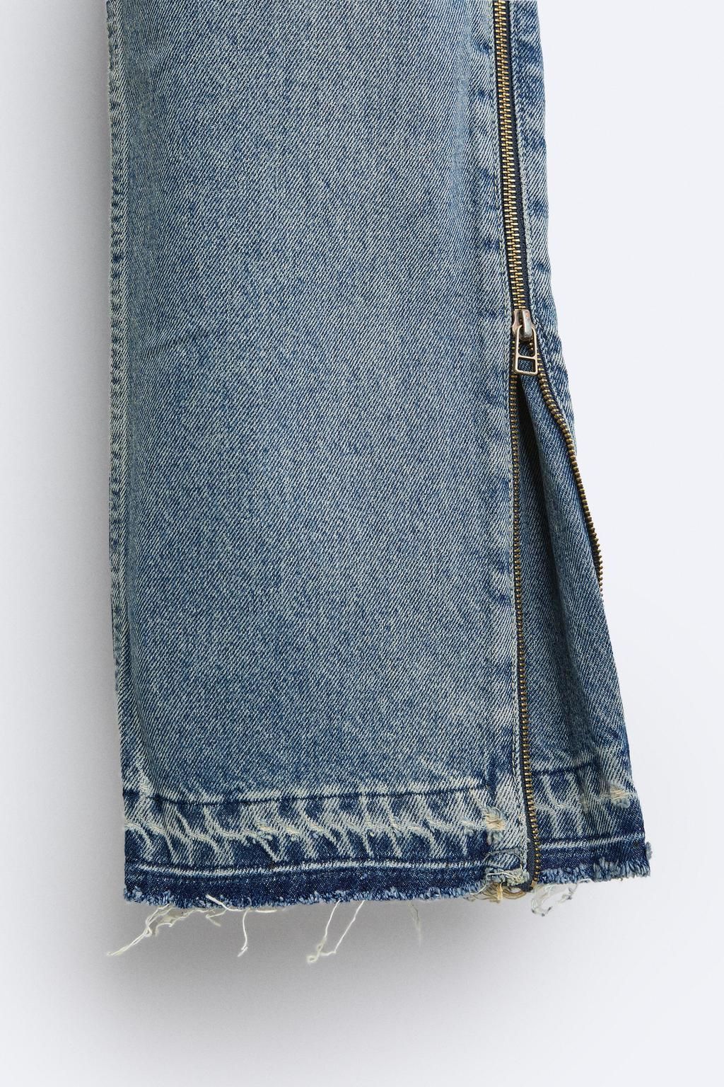 FLARED JEANS WITH ZIPS - Zara фото 11