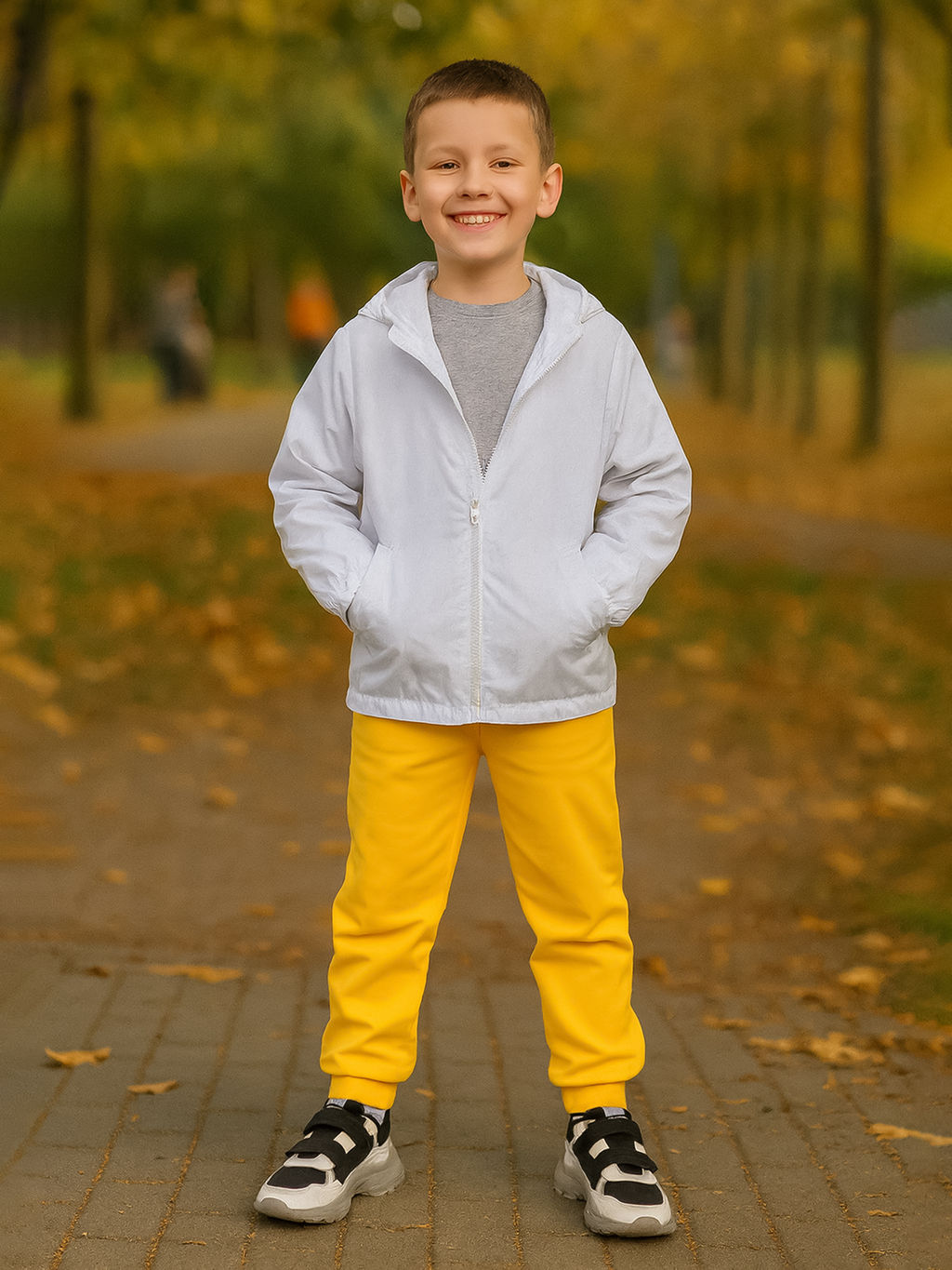 Брюки детские желтые