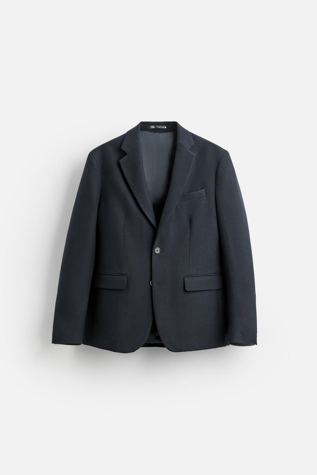 TEXTURED WOOL BLEND BLAZER - Zara фото 5