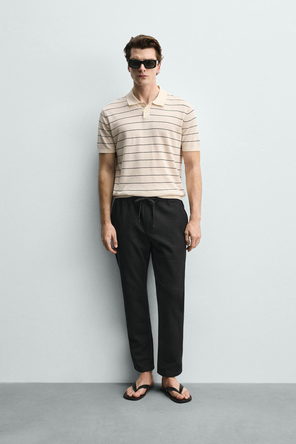 PANTAL?N CINTURA JOGGER CONFORT / Negro - Zara фото 10