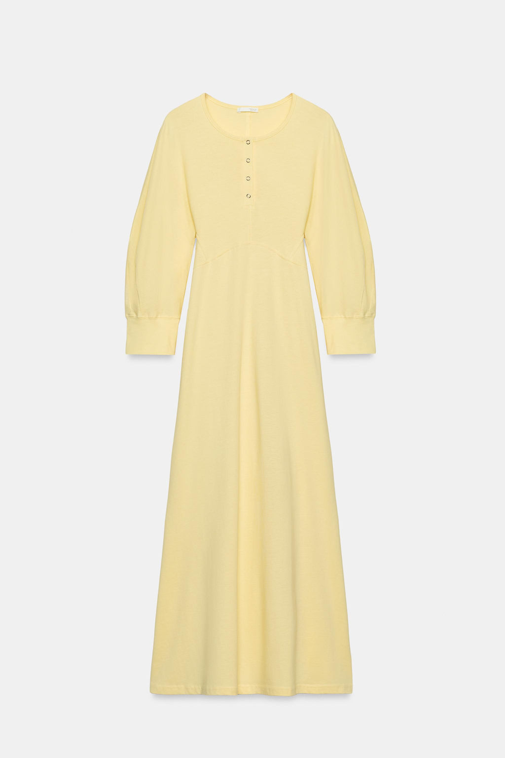 VESTIDO MIDI BOTONES / Amarillo - Zara фото 4