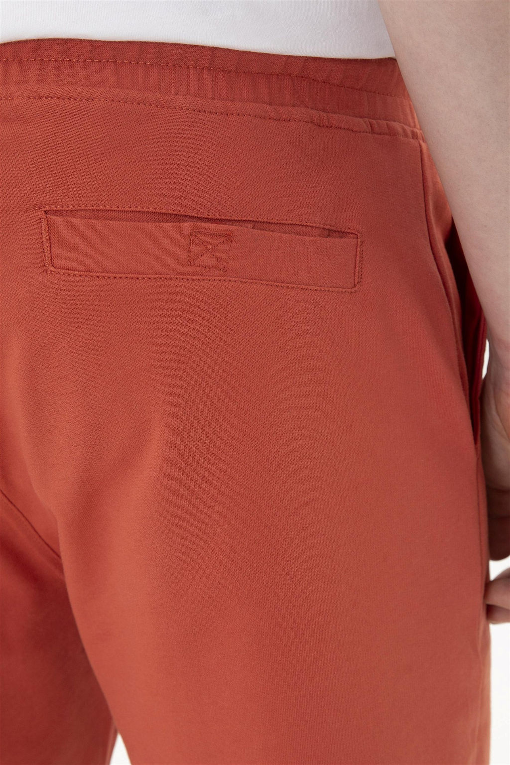 Мужские трикотажные шорты пудрового цвета - U.s. polo assn фото 7