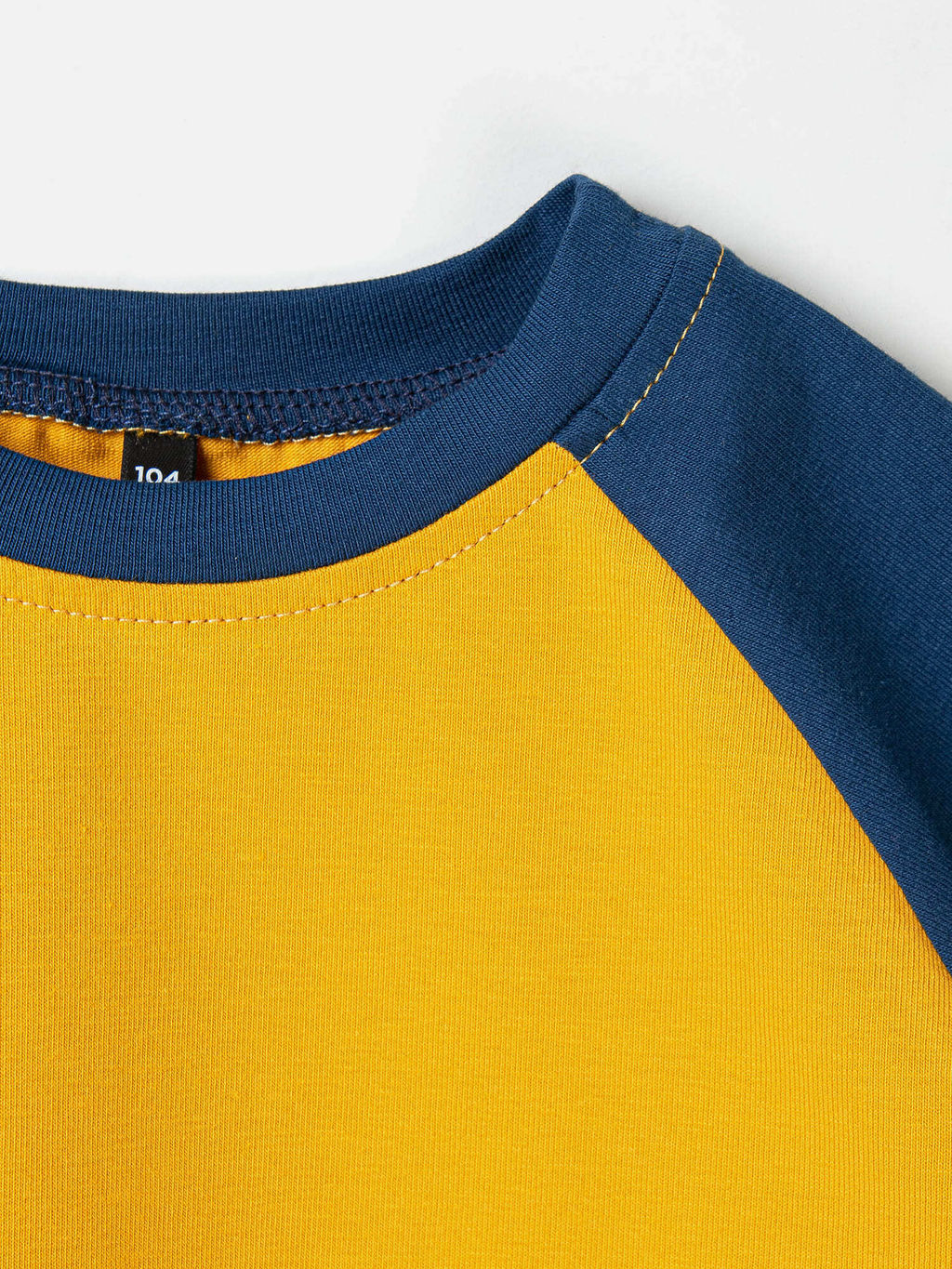 Футболка Колор блок Горчица - Bungly фото 3