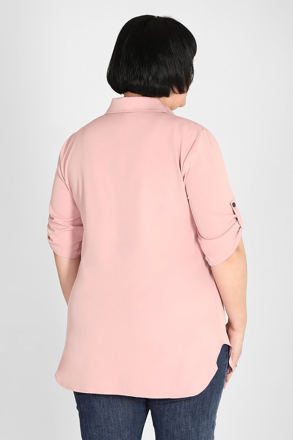 Рубашка пудрового цвета - Almond фото 2