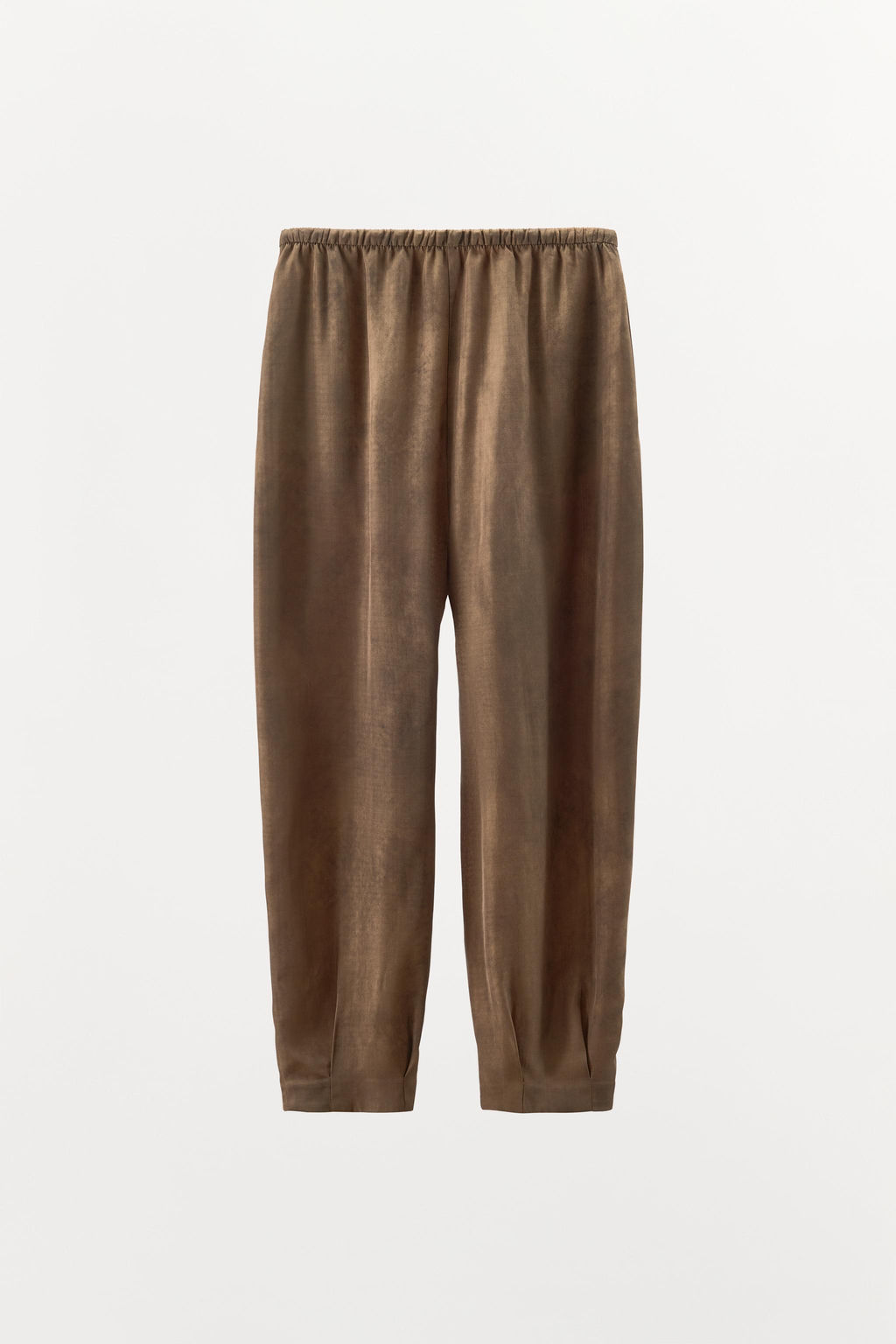 PRINTED VOLUME TROUSERS - Zara фото 7