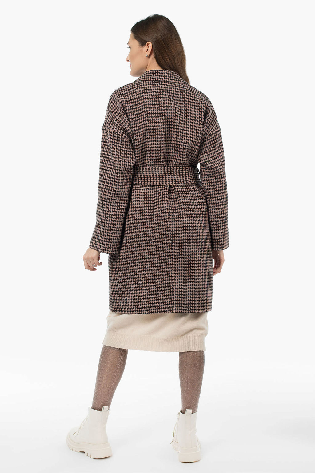 Пальто женское демисезонное (пояс) - El podio фото 5