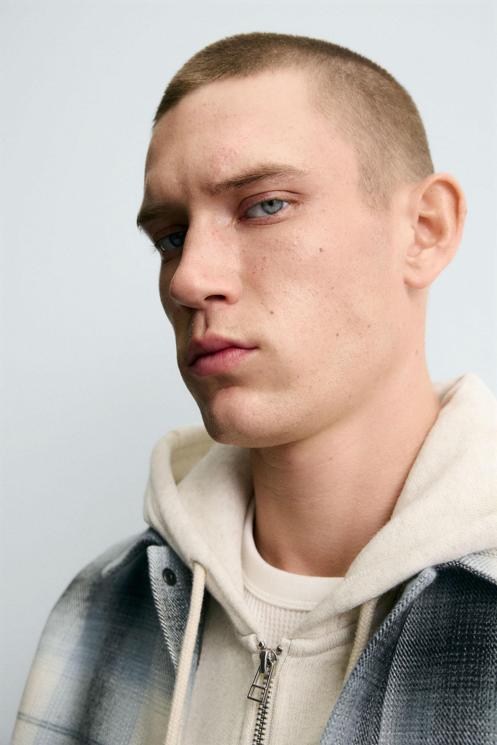 CONTRAST CHECK OVERSHIRT