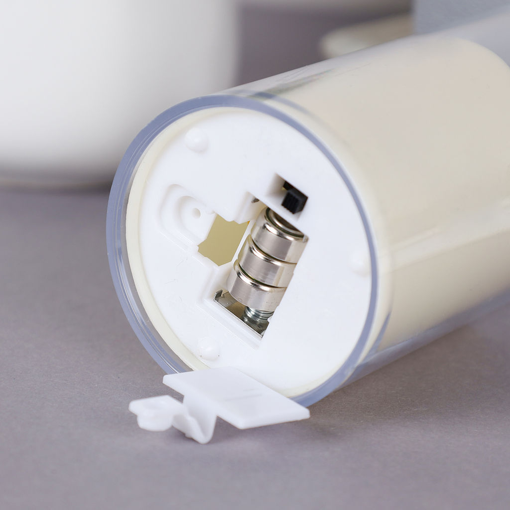 Свеча светодиодная подвижный фитиль в подсвечнике 10 см / VFR-22 /уп 12/360/