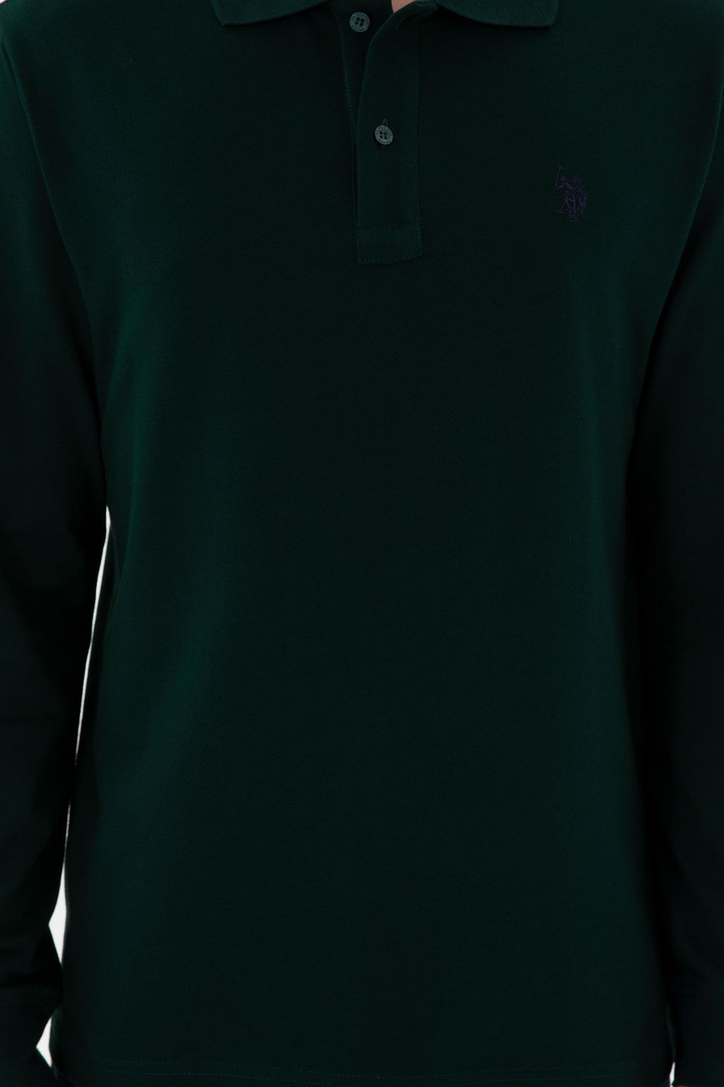 Мужская темно -зеленая базовая толстовка Неожиданная скидка в корзине - U.s. polo assn фото 6