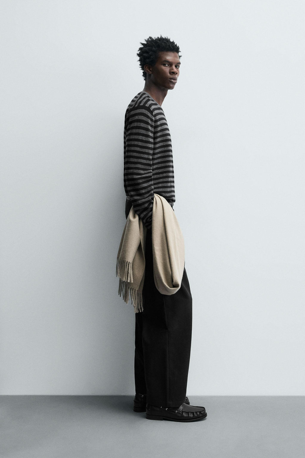 STRIPED WOOL - CASHMERE SWEATER - Zara фото 4