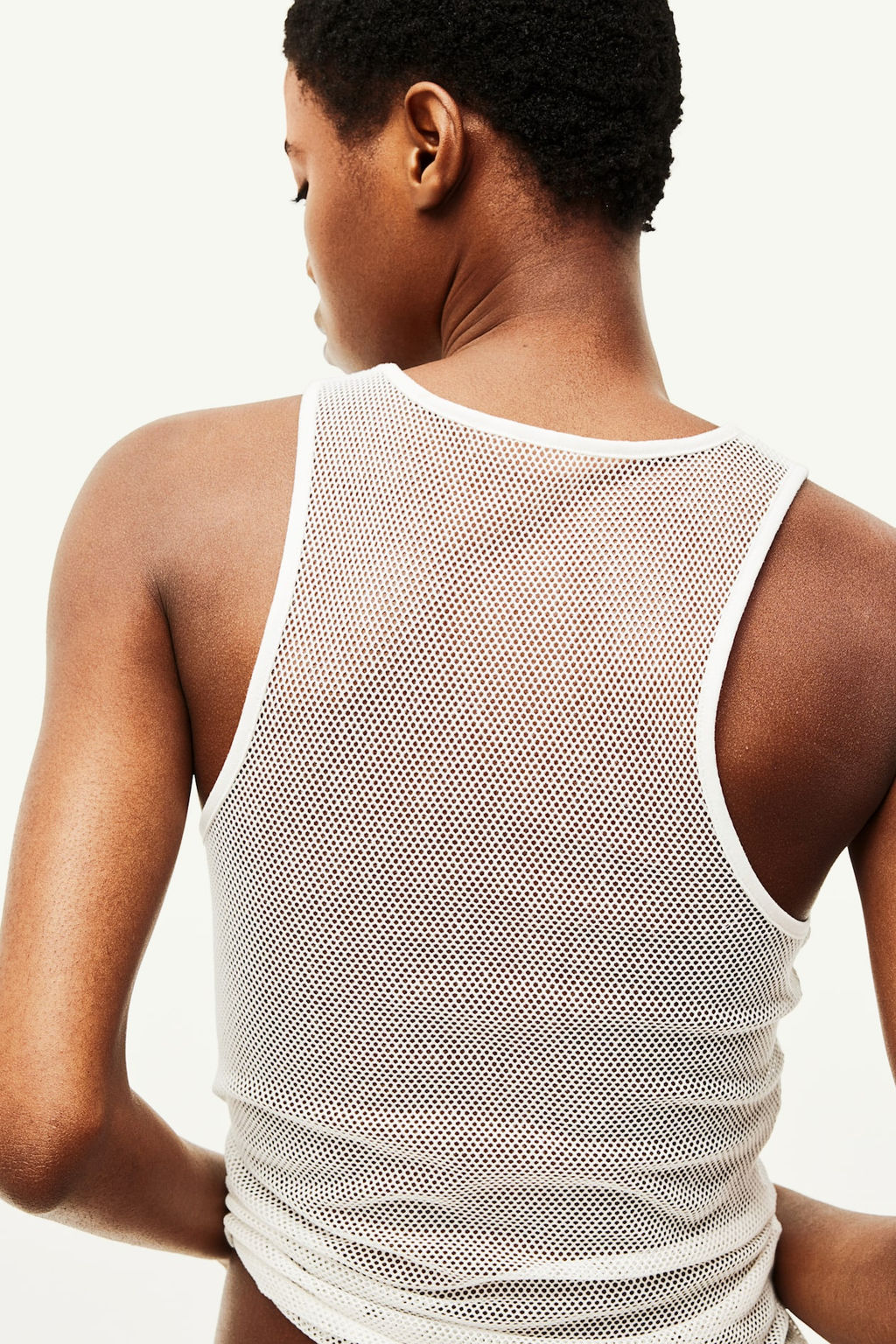 Camiseta sin mangas en malla - H&m фото 5