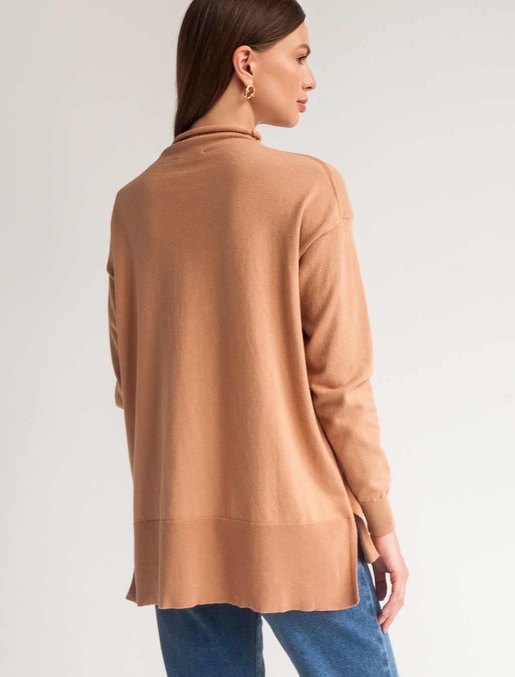 Свободный свитер тонкой вязки из хлопка - Vilatte фото 3