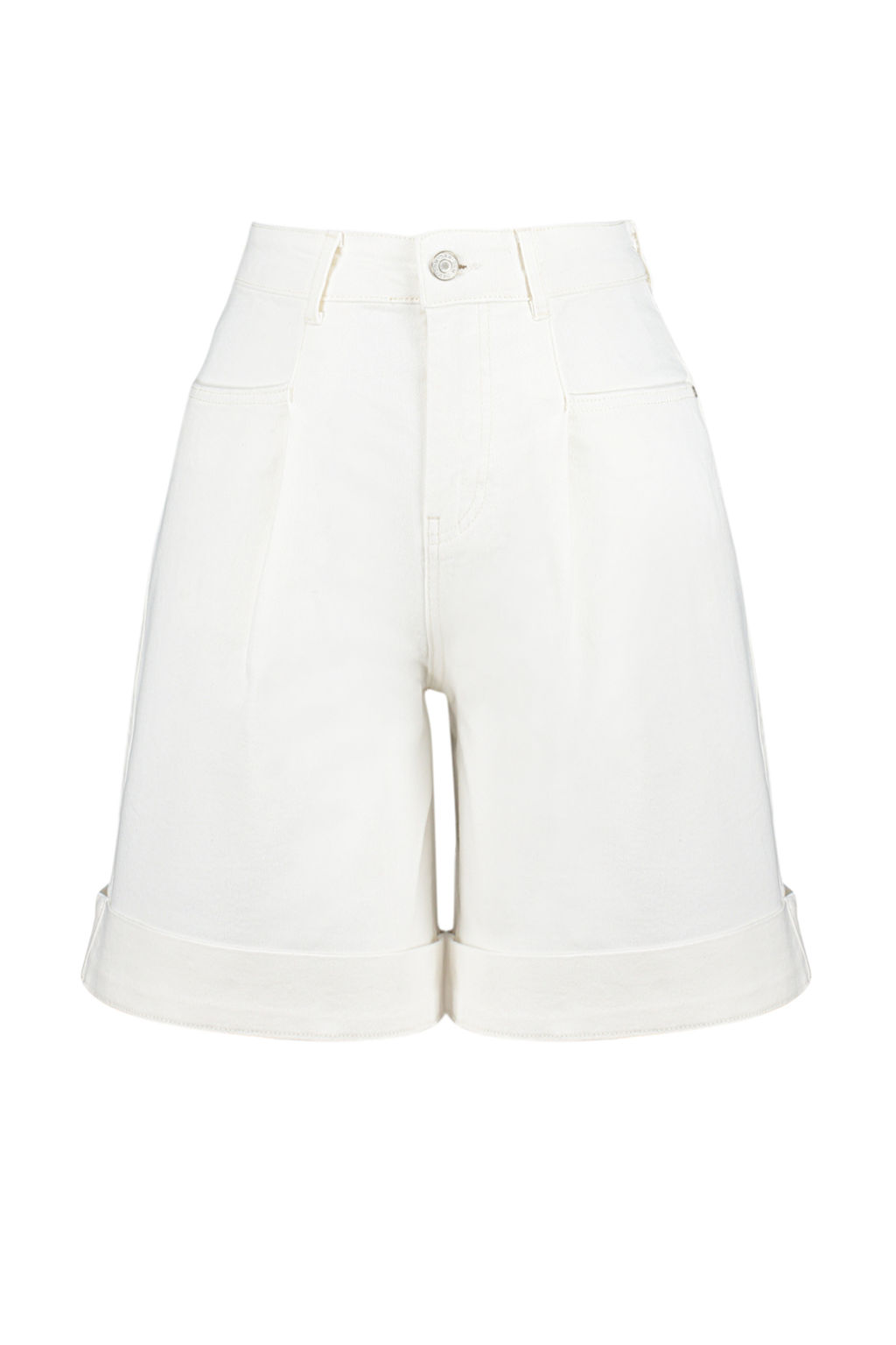 Bej Dikis Detayl? Yuksek Bel Denim Bermuda TWOSS24SR00004 - Trendyolmilla фото 13