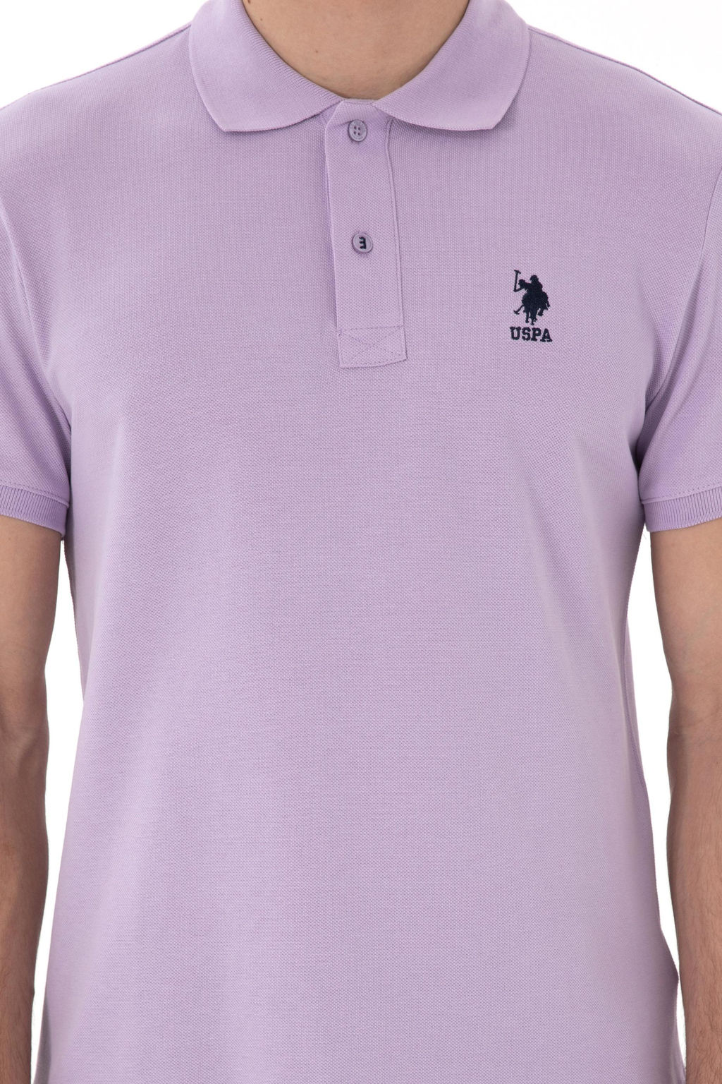 Erkek Slim Fit Polo Yaka Lila Basic Ti__rt Sepette S_rpriz _ndirim - U.s. polo assn фото 6
