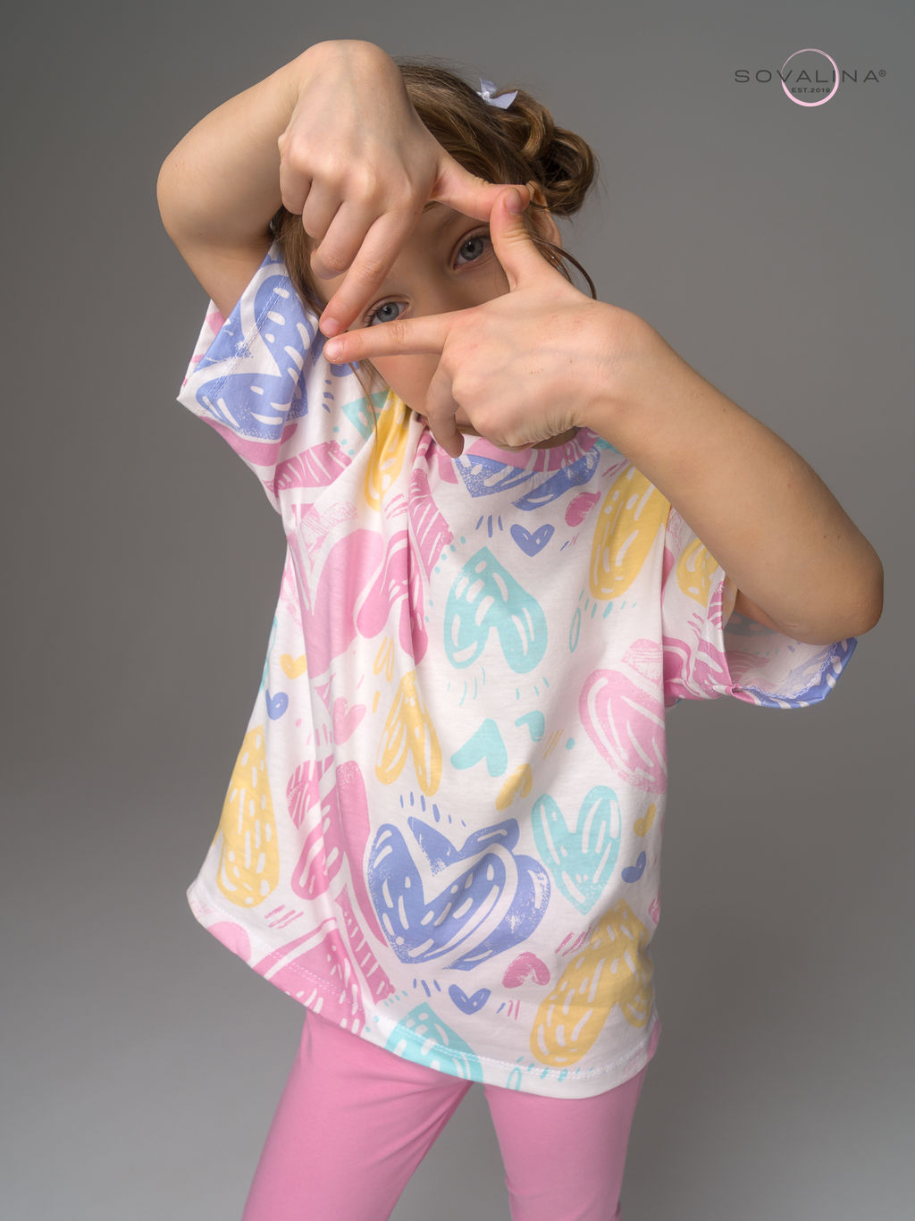 Костюм Мун акварельные сердечки-кэнди - Sovalina фото 9