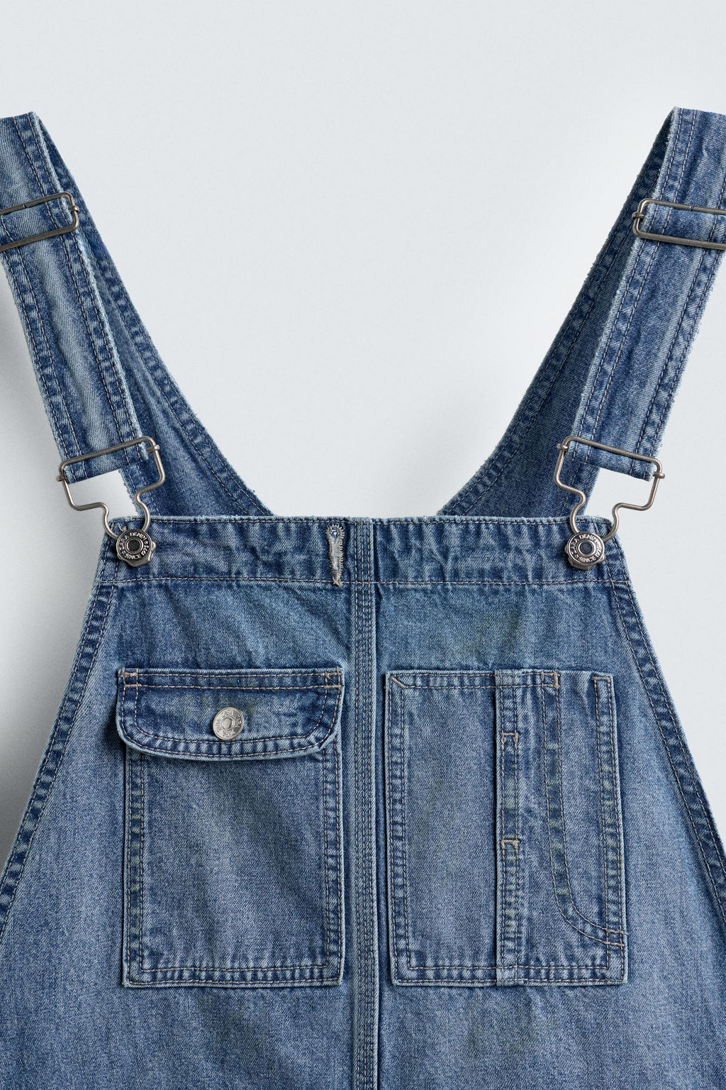 BAGGY FIT DENIM DUNGAREES - Zara фото 12