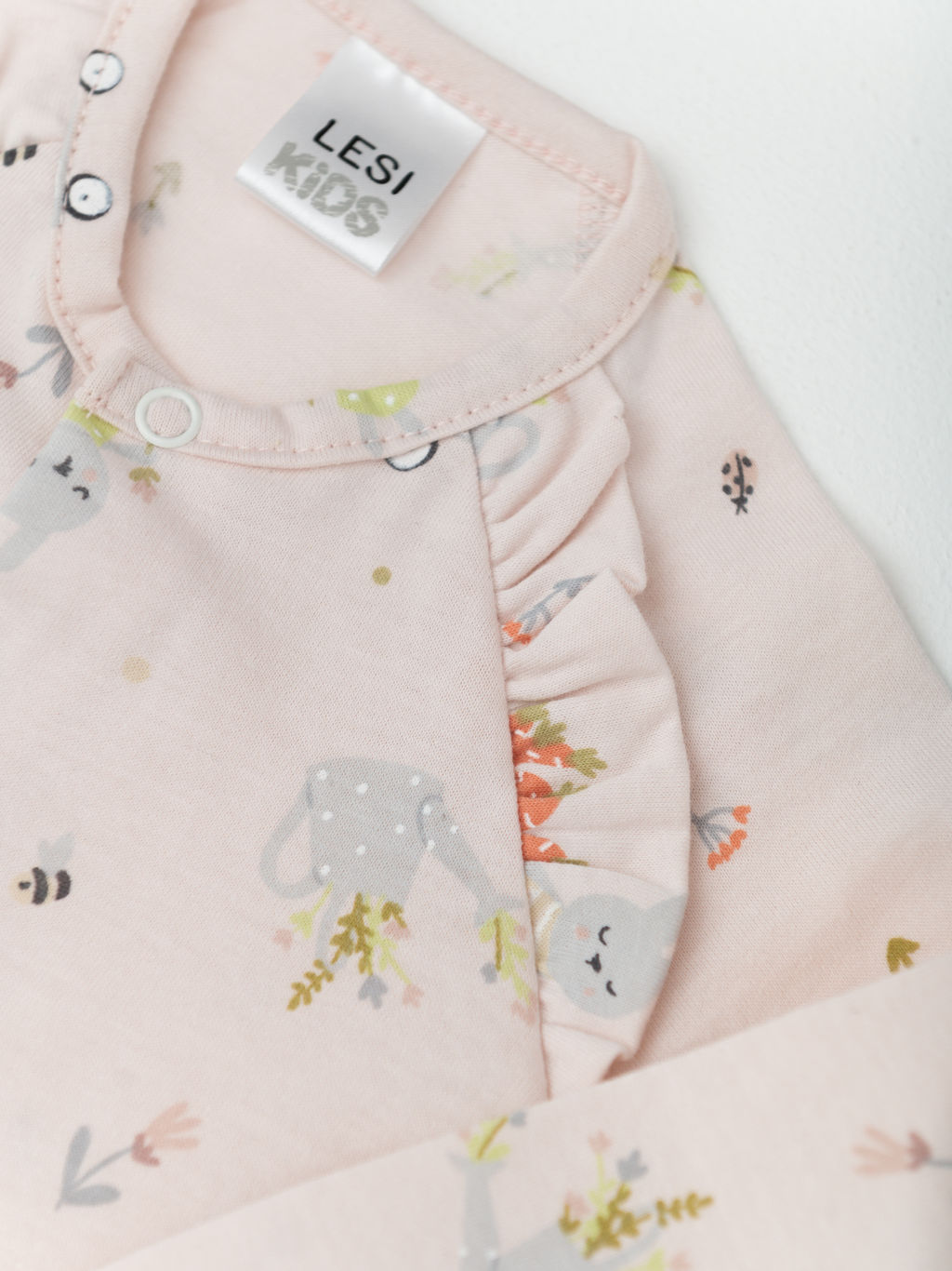 Кофта ясельная для девочки, бел/роз - Lesi kids фото 8