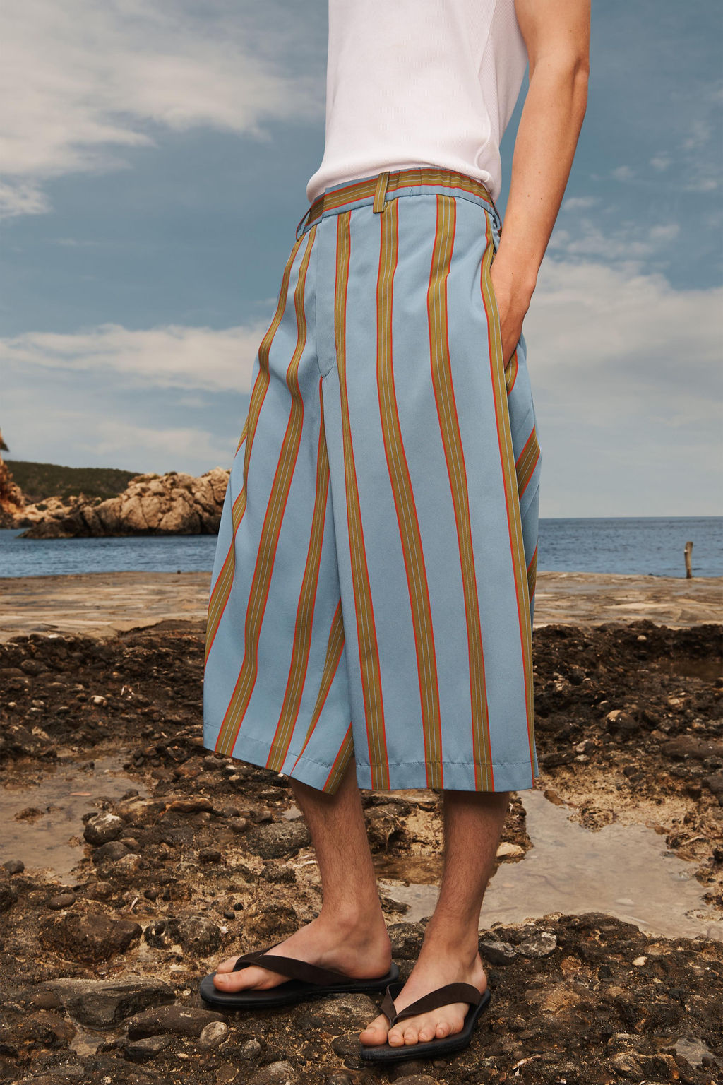 STRIPED RELAXED FIT BERMUDA SHORTS LIMITED EDITION - Zara фото 10