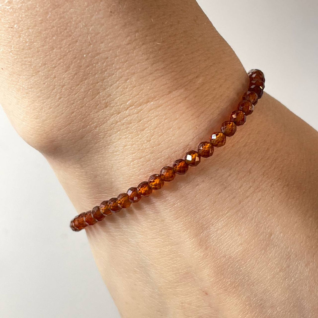 Браслет из Граната (Спессартин) 18,5 см +