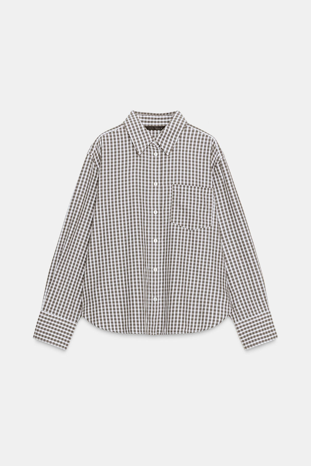 CHECKED OXFORD SHIRT - Zara фото 6
