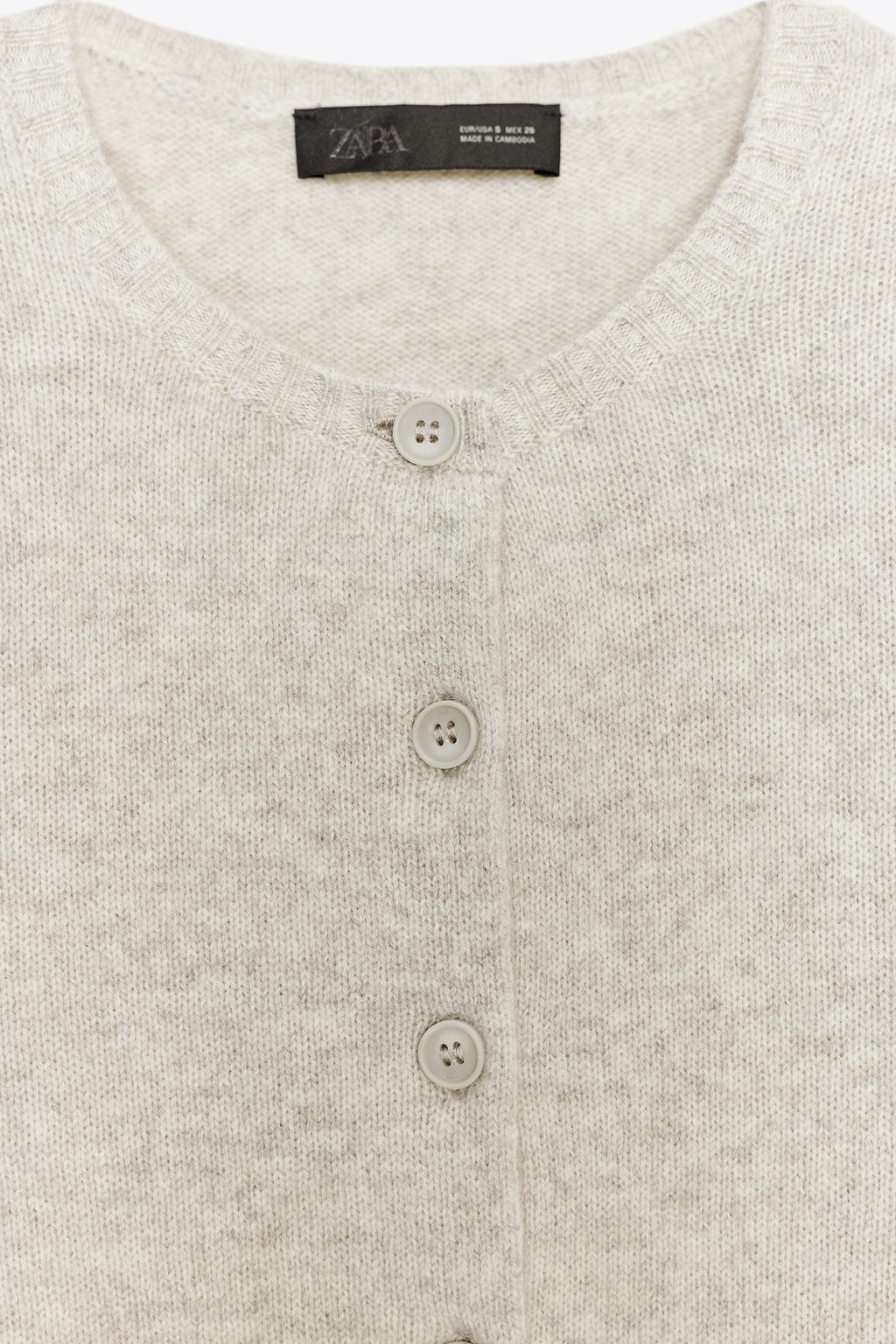 BASIC 100% WOOL KNIT CARDIGAN - Zara фото 10