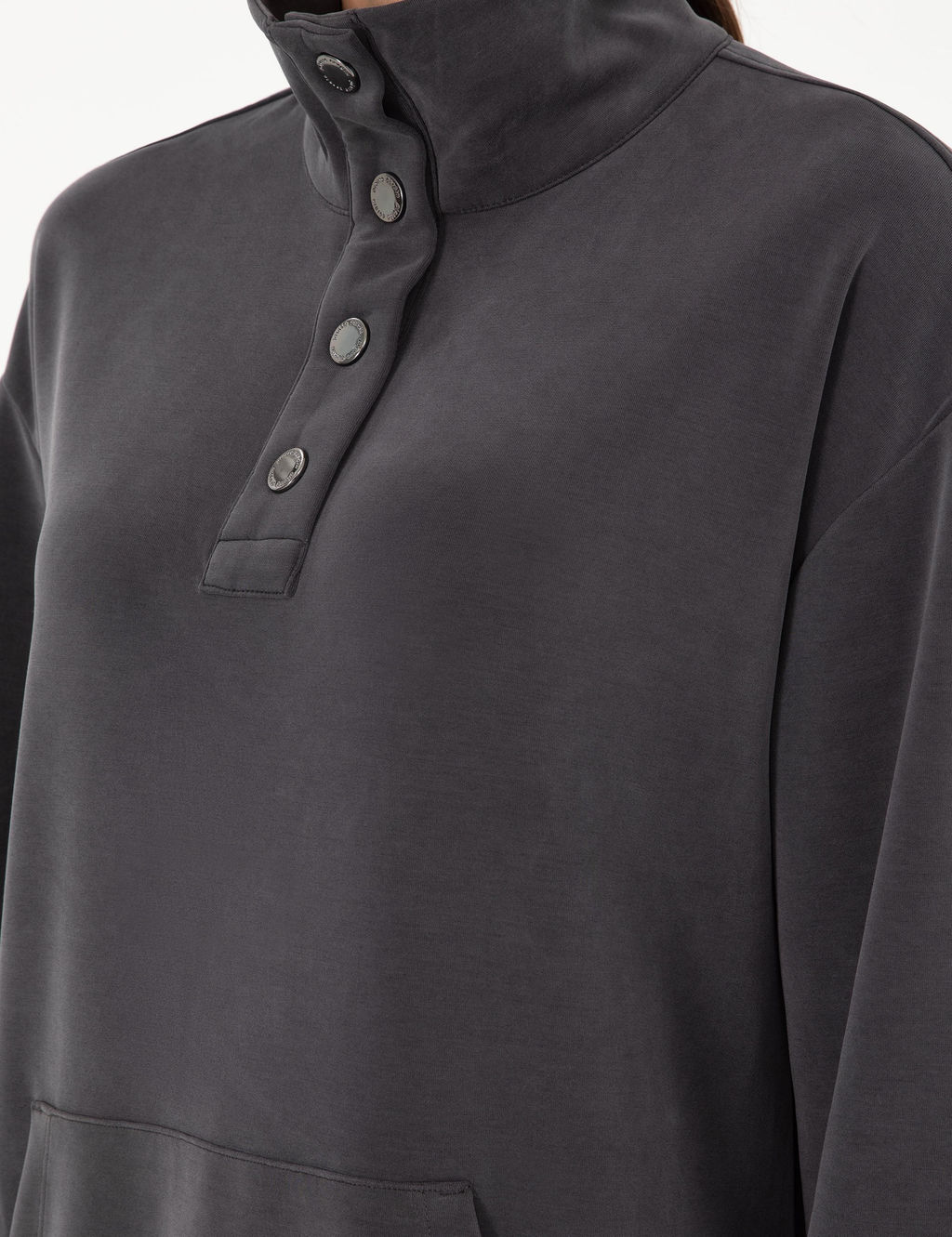 Antrasit Oversize Modal Kuma_ Sweatshirt - Pierre cardin фото 7