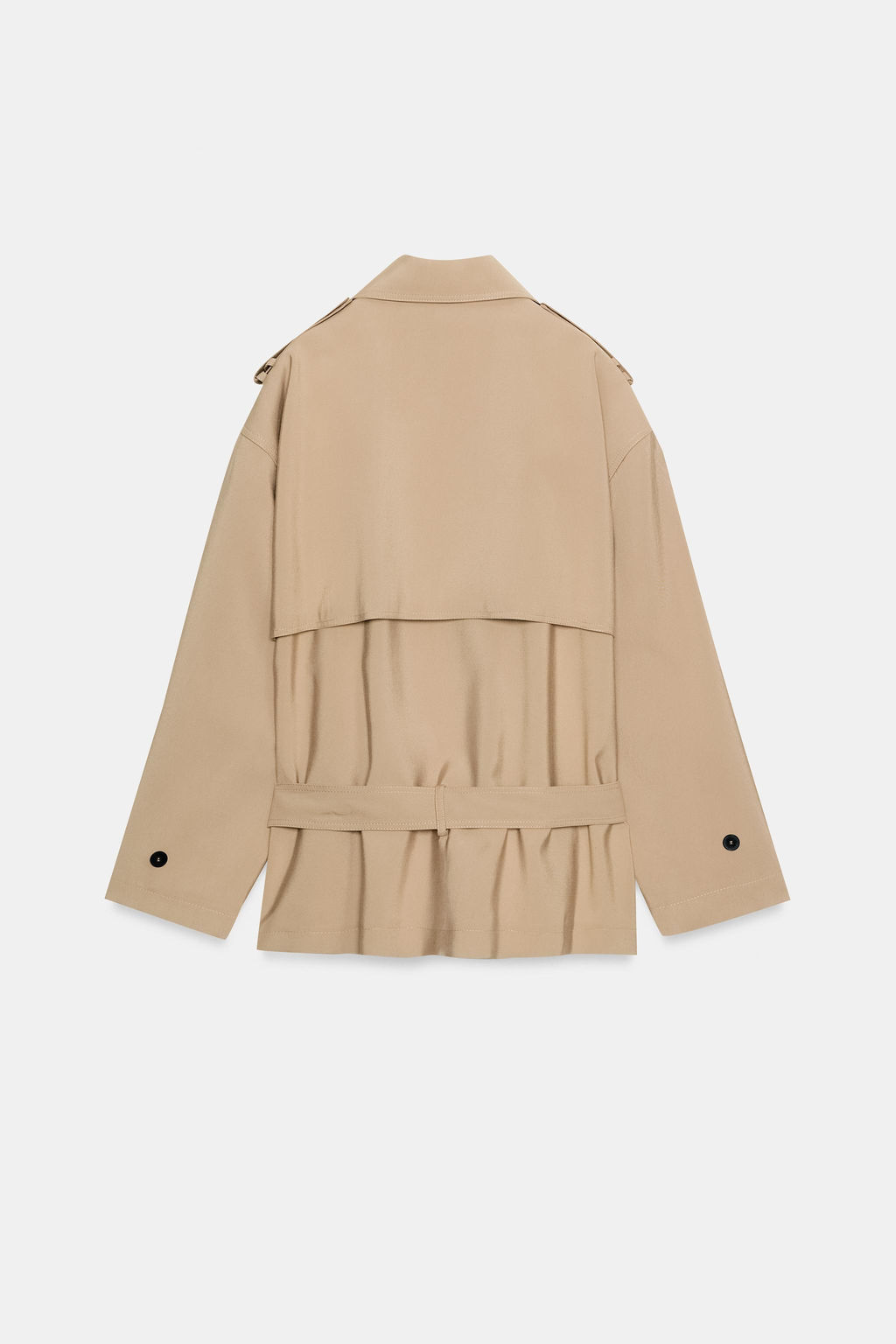 CAZADORA TRENCH CINTUR?N / Camel claro - Zara фото 10