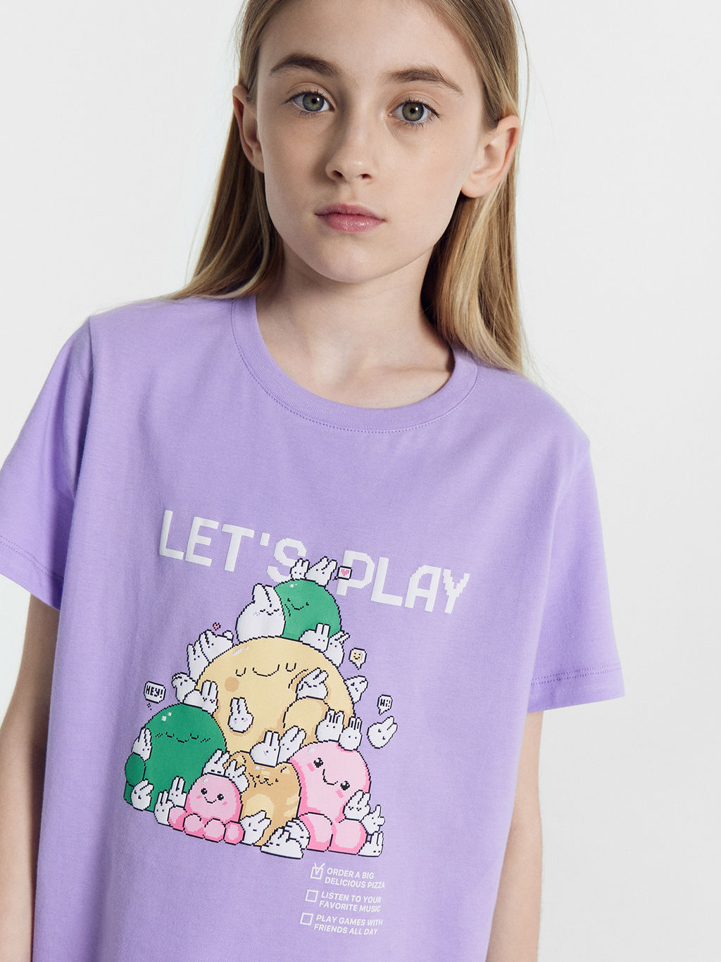 Футболка для девочек фиолетовая с печатью - Mark formelle фото 8