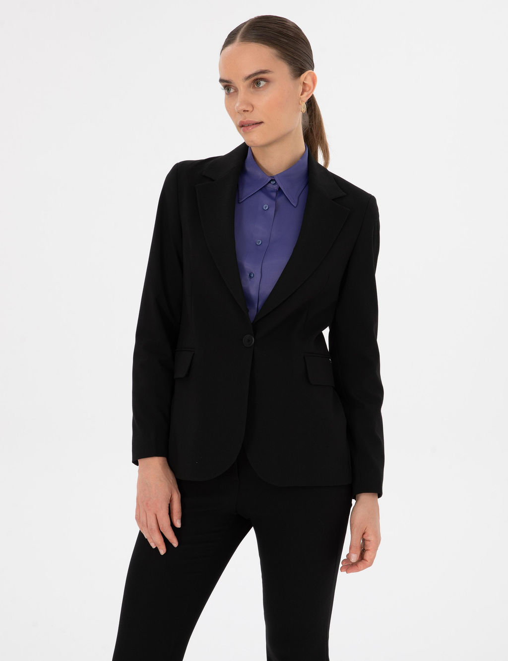 Siyah Slim Fit Ceket