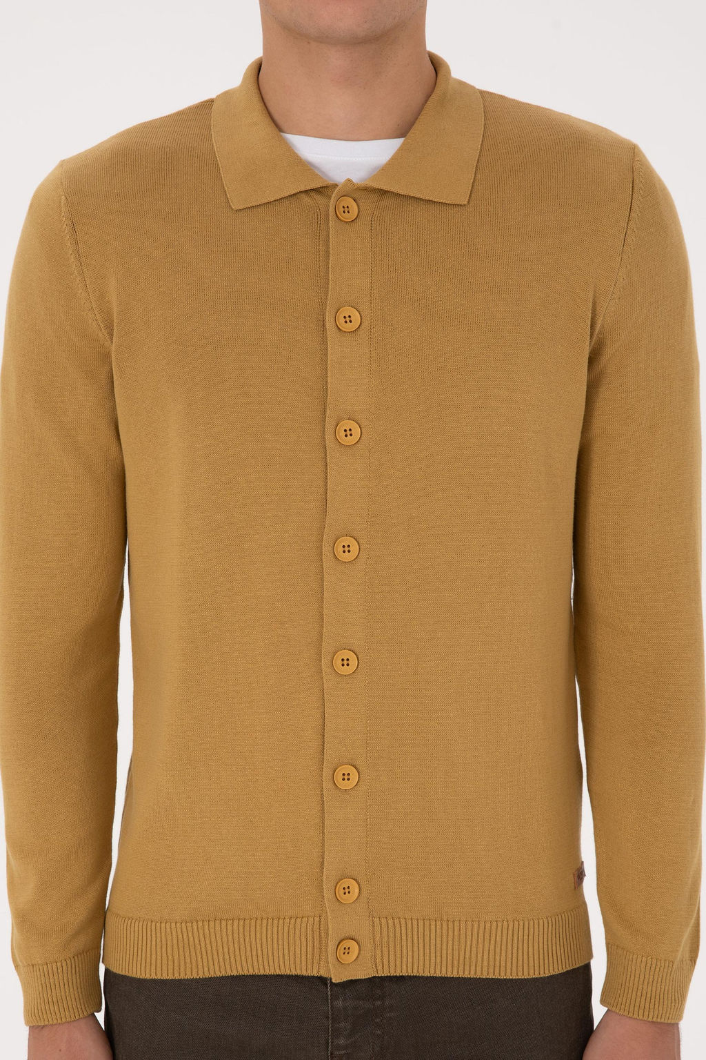 Erkek Hardal Basic Triko H_rka - U.s. polo assn фото 13