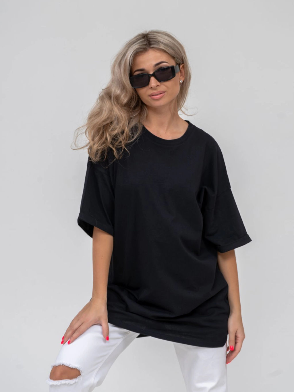 Футболка женская, цвет черный