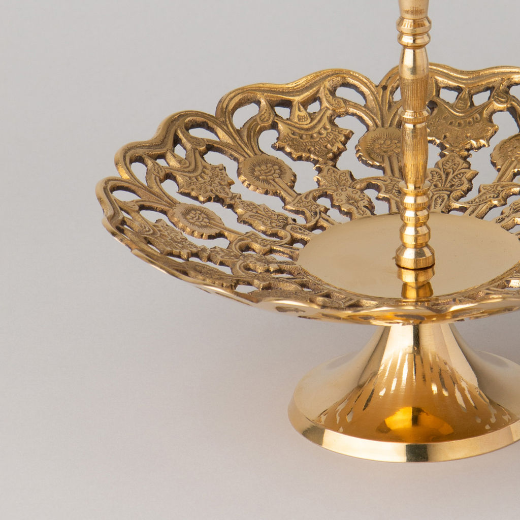 ФРУКТОВНИЦА 2-Х ЯРУСНАЯ ДИАМЕТР= 11/16СМ , ВЫСОТА=28СМ - Lefard фото 4