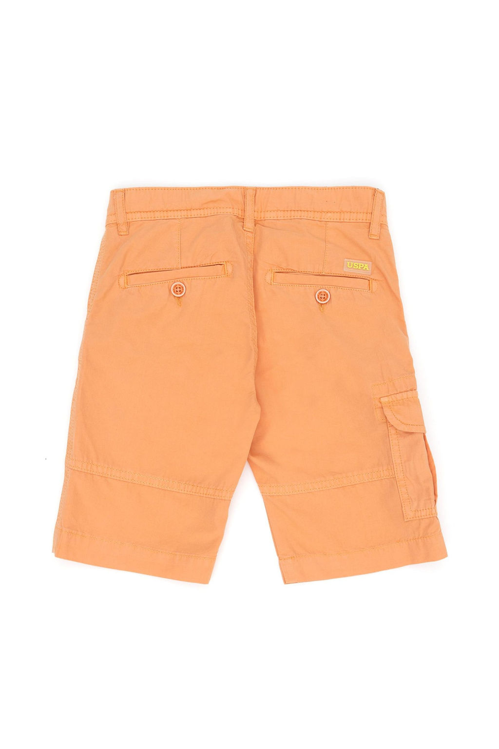 Оранжевые тканые шорты для мальчика - U.s. polo assn фото 2