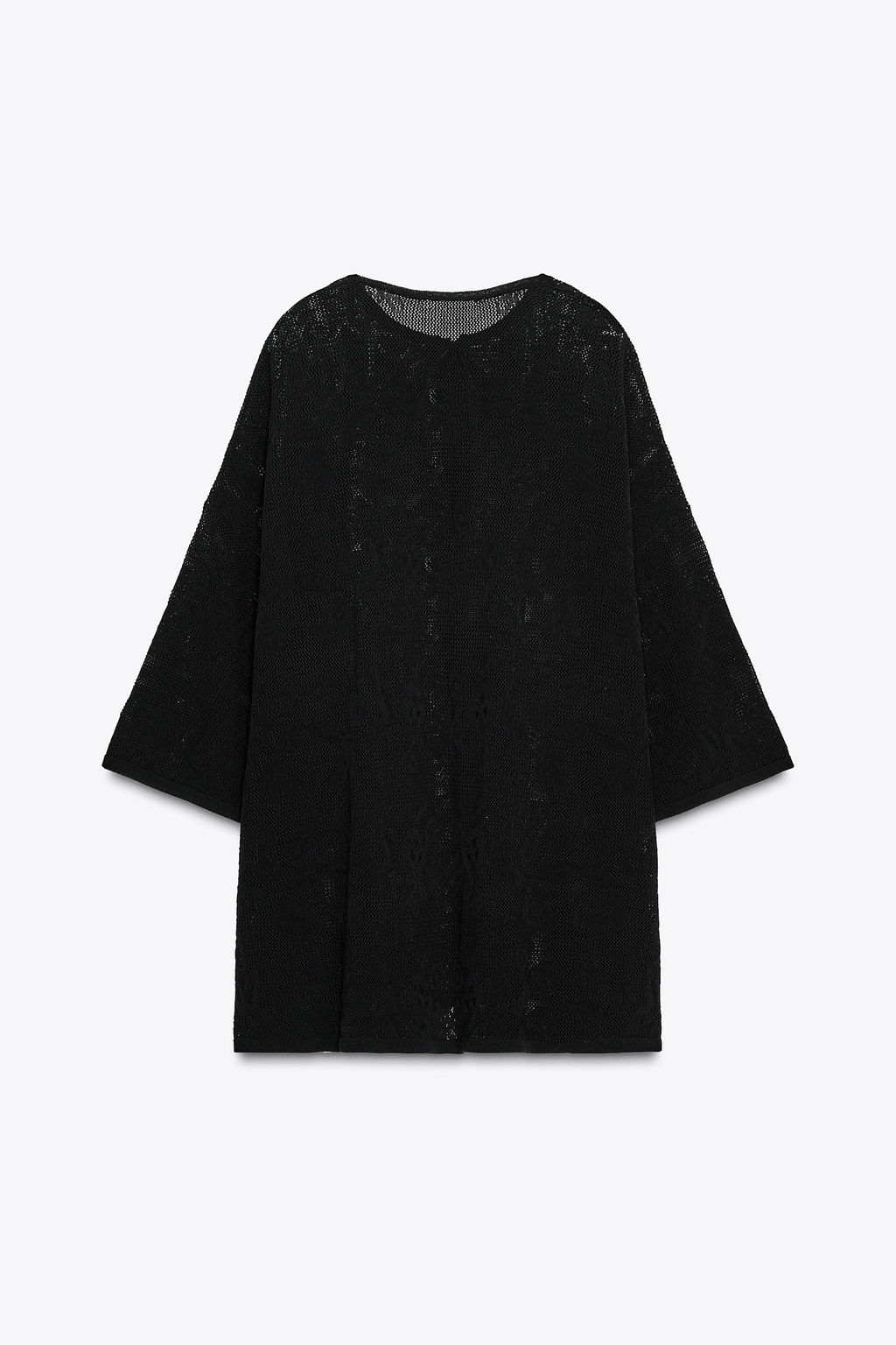 OVERSIZED FLORAL TEXTURED KNIT TOP - Zara фото 6