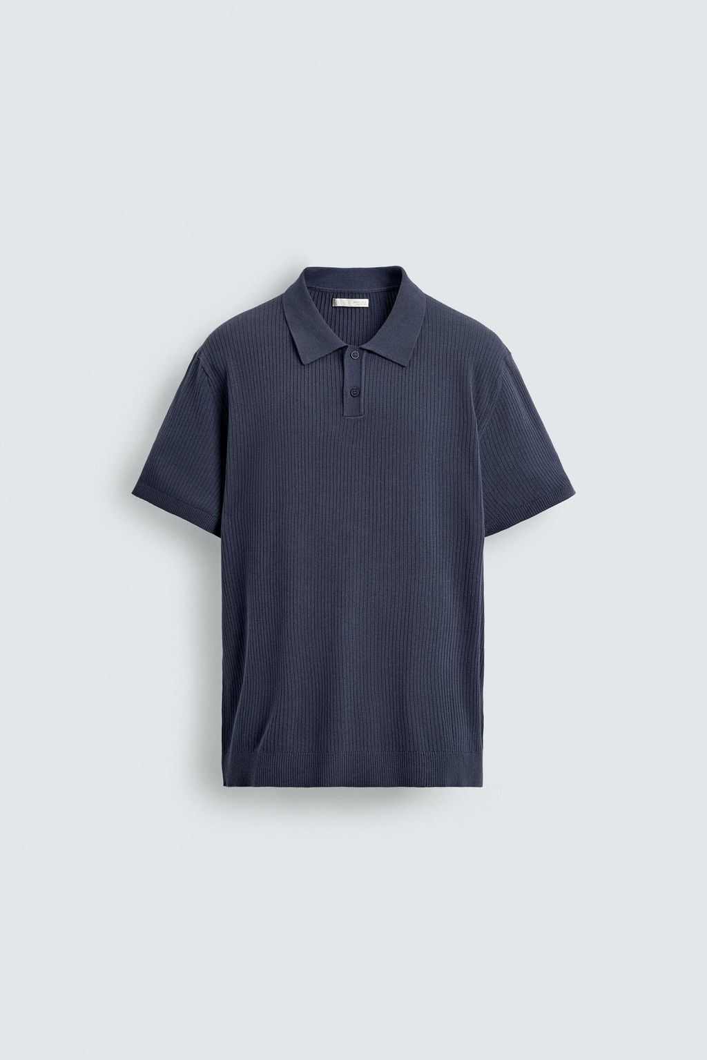 RIB KNIT POLO SHIRT - Zara фото 15