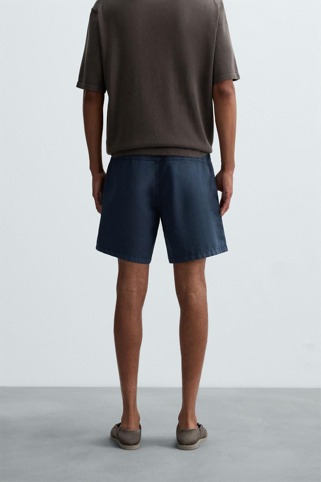 WASHED COTTON BERMUDA SHORTS - Zara фото 23
