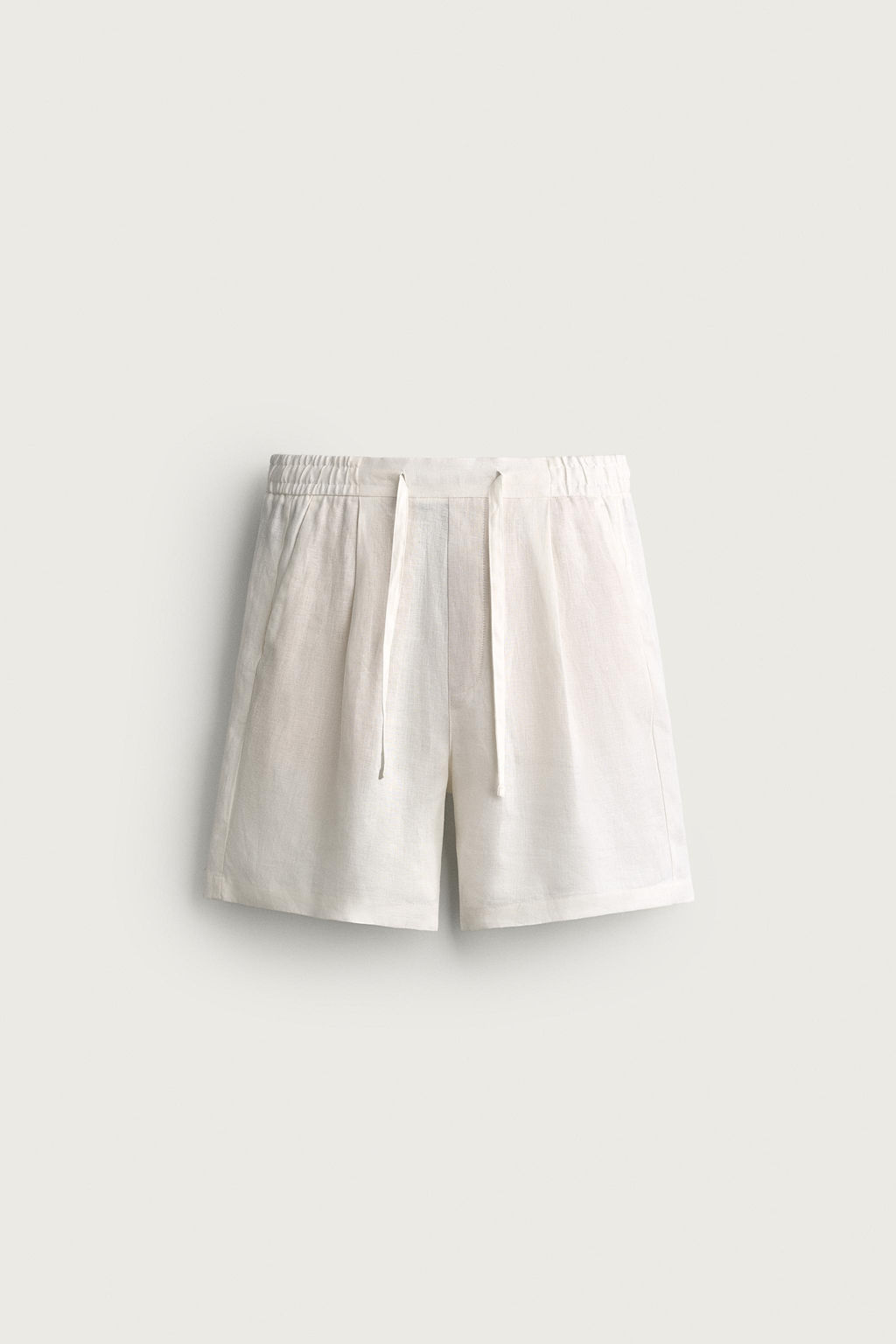 BERMUDA RELAXED FIT 100% LINO / Blanco - Zara фото 10