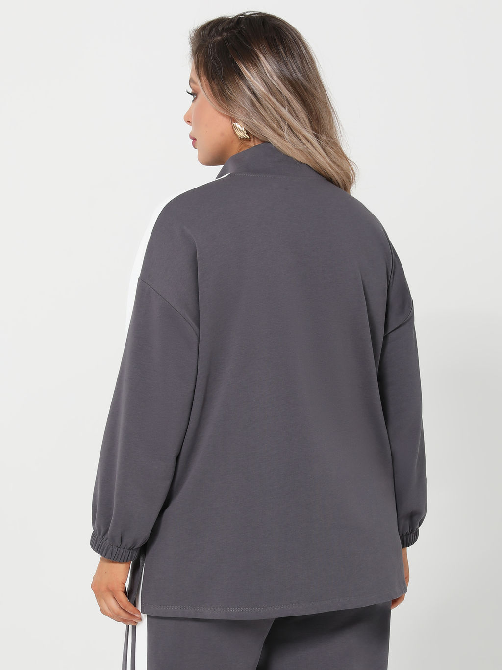 Джемпер 0431-1с серый